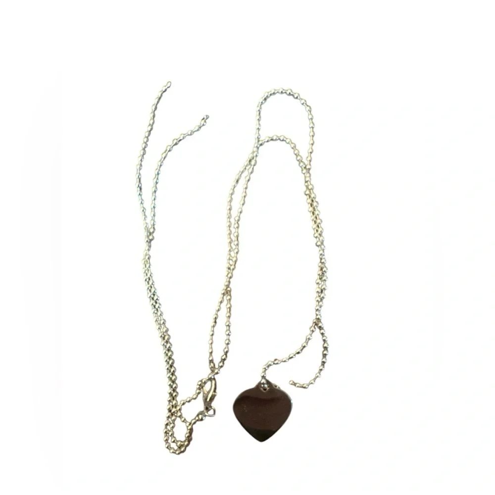 Silver Heart and Key Necklaces NWT